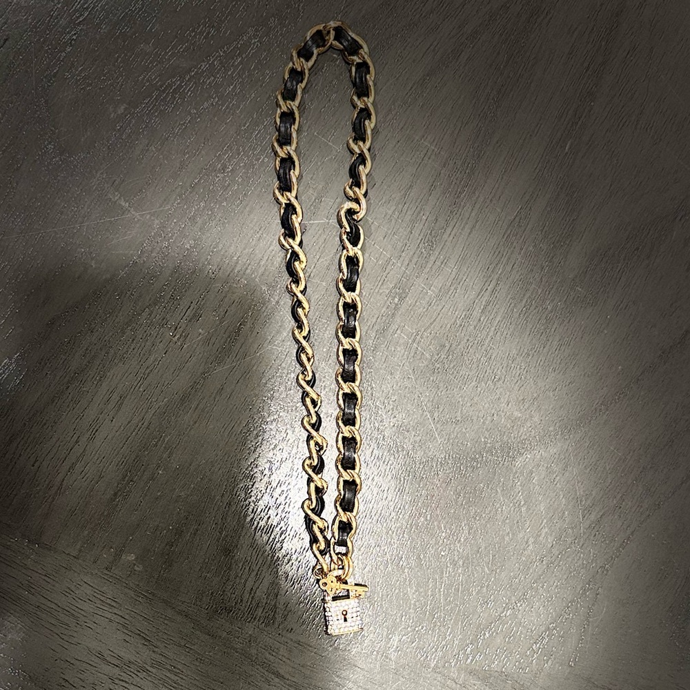 Black & Gold Juocy Couture locket chain